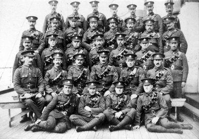 Troupes britanniques sur le navire-prison Royal Edward au large de Southend, novembre 1914 - Unbekannt