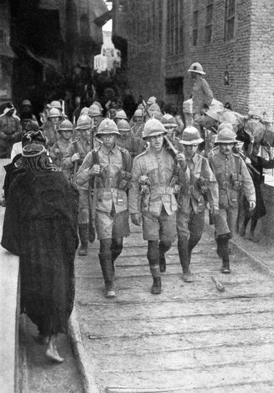 Troupes britanniques en route pour Bagdad, Première Guerre mondiale, 1917 - Unbekannt
