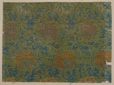Brocade, soie. Un échantillon, période Edo - Unbekannt
