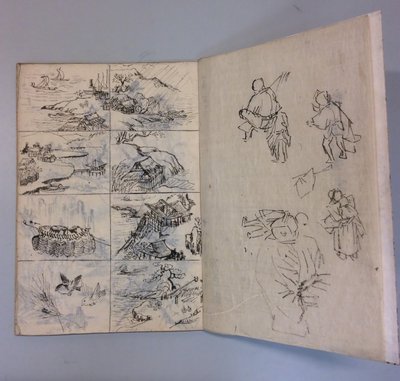 Dessins au pinceau et à l