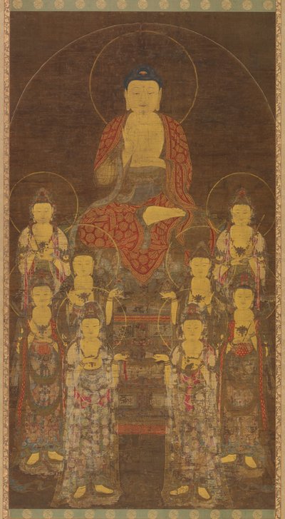 Bouddha Amitabha Amita et les Huit Grands Bodhisattvas, fin de la période Goryeo, milieu-fin du 14ème siècle - Unbekannt