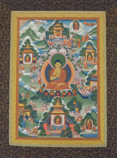 Bouddha Assis sur un Piédestal de Lotus, 19ème siècle - Unbekannt