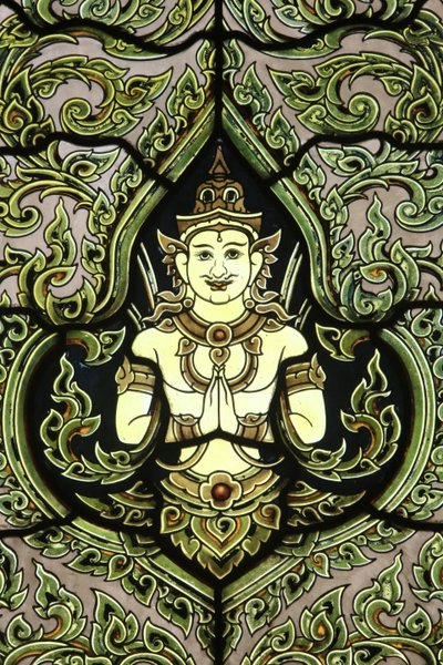 Bouddha, vitrail, Temple de Marbre, Bangkok, Thaïlande - Unbekannt