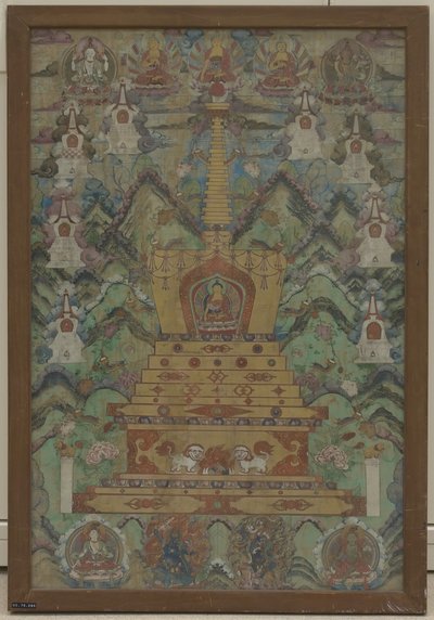 Bouddha dans un Stupa, 16ème-17ème siècle - Unbekannt