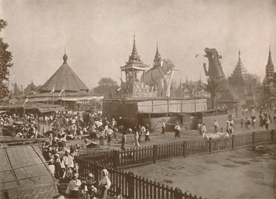 Scène de crémation bouddhiste. - Un Phoongyi-byan, 1900 - Unbekannt