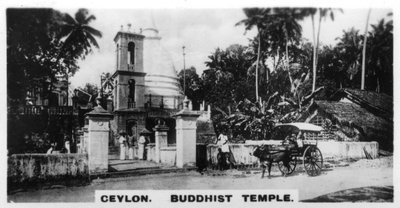 Temple bouddhiste, Ceylan, vers 1925 - Unbekannt