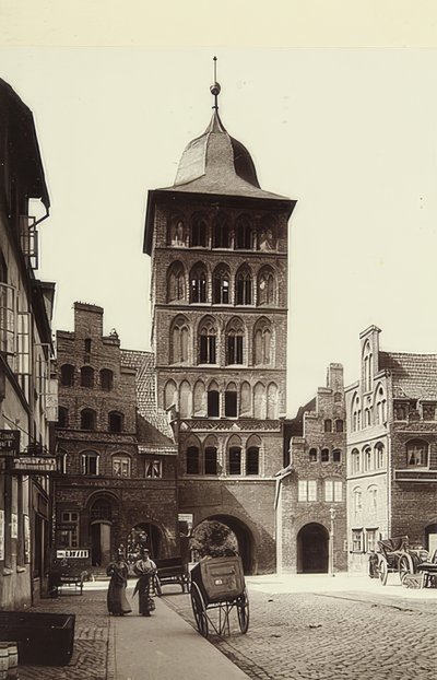 Porte de la ville de Lübeck. Vers 1900 - Unbekannt