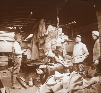 Bouchers sur une barge, Somme, nord de la France - Unbekannt