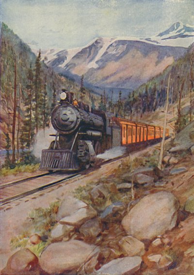 Train du C.P.R. dans les Rocheuses, 1924 - Unbekannt