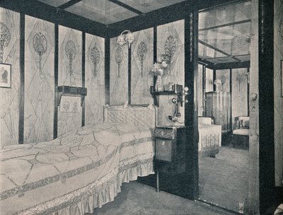 Cabine de luxe sur le SS Kronprinzessin Cecilie de la North German Lloyd, vers 1907 - Unbekannt