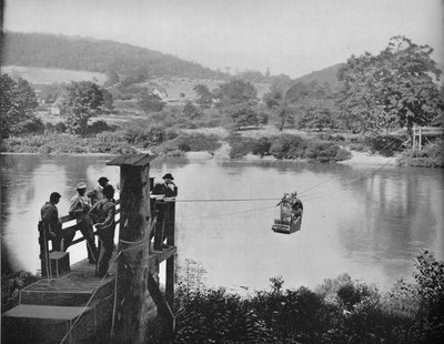 Bac à câble, près de La Colle, Penn, vers 1897 - Unbekannt