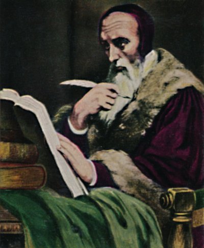 Calvin 1509-1564 - Peinture de Scheffer, 1934 - Unbekannt