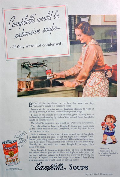 Publicité pour les soupes Campbell, 1936 - Unbekannt
