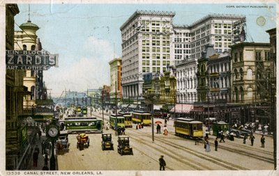 Canal Street, La Nouvelle-Orléans, USA, vers 1912 - Unbekannt