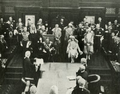 Canberra, Australie. Leurs Majestés ouvrant le Premier Parlement Fédéral, 9 mai 1927, 1937 - Unbekannt