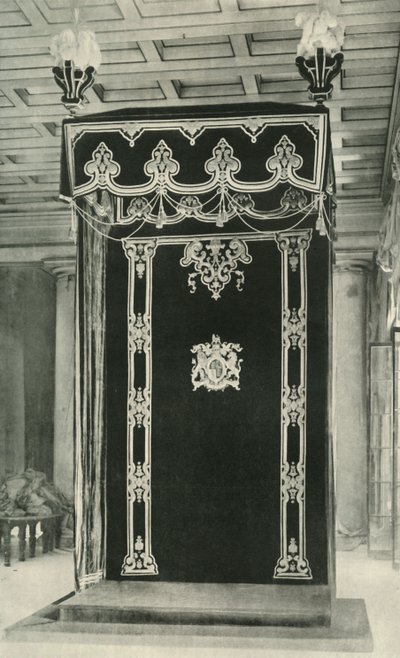 Canopée dans la salle du trône, Government House, 1925 - Unbekannt