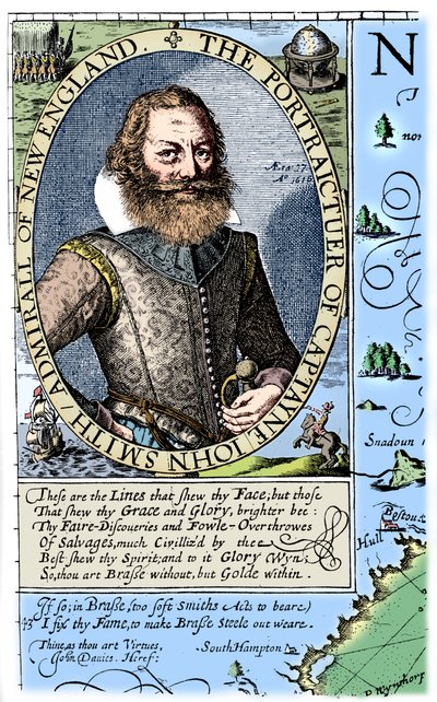 Capitaine John Smith, colon de Virginie, 1624, 1893 - Unbekannt