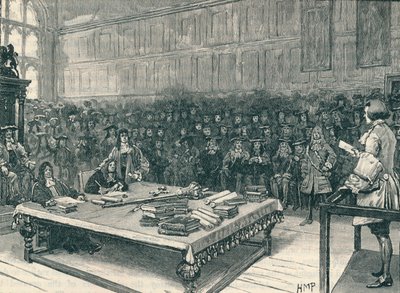 Le capitaine Kidd devant la barre de la Chambre des communes, 1700 - Unbekannt