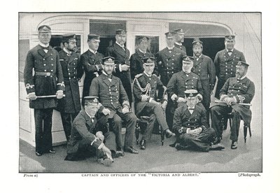 Capitaine et officiers du Victoria et Albert Le Yacht de la Reine lancé en 1855 - Unbekannt