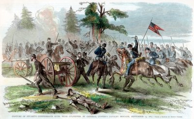 Capture des canons confédérés, près de Culpeper, Virginie, Guerre de Sécession américaine - Unbekannt