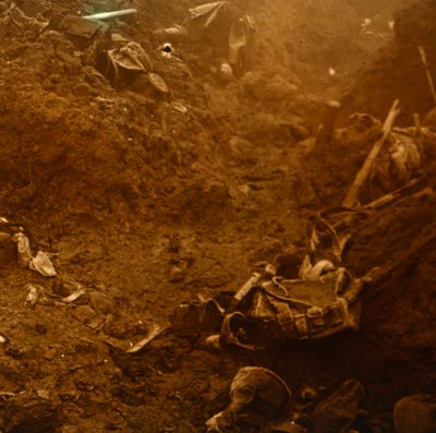 Tranchée ennemie capturée, Les Éparges, nord de la France, 1915 - Unbekannt