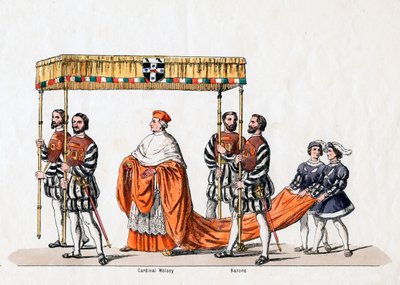 Cardinal Wolsey, costume pour la pièce de Shakespeare, Henry VIII, XIXe siècle - Unbekannt