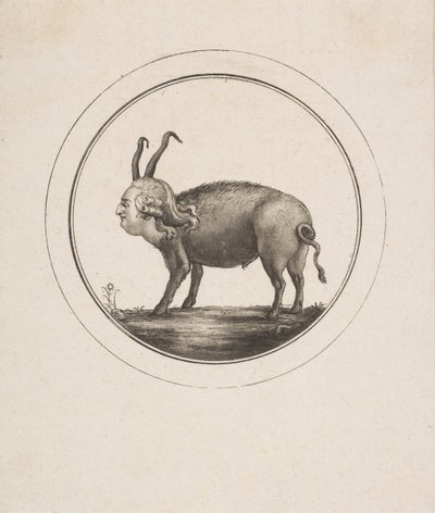 Caricature montrant Louis XVI en bélier - Unbekannt