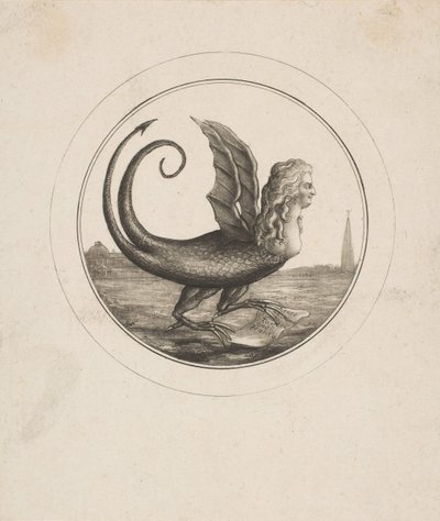 Caricature montrant Marie-Antoinette en dragon - Unbekannt