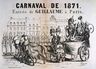 Carnaval de 1871, Wilhelm Ier de Prusse entrant à Paris, février 1871 - Unbekannt