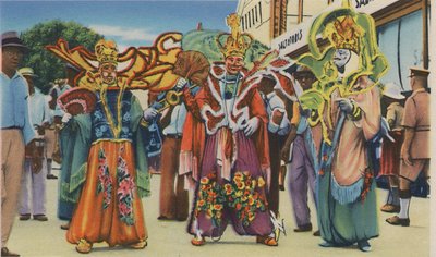 Carnaval, Trinidad, Antilles britanniques, vers 1940 - Unbekannt