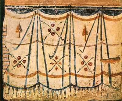 Frise de tapis de la chambre E, mur 6 de Santa Maria Antiqua, Rome, Italie, 1928 - Unbekannt