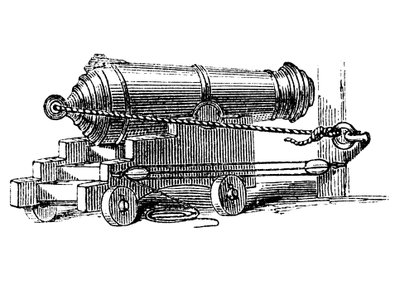 Carronade, pièce courte d