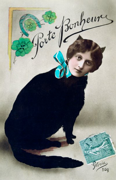 Portez le bonheur, carte postale française, vers 1900 - Unbekannt