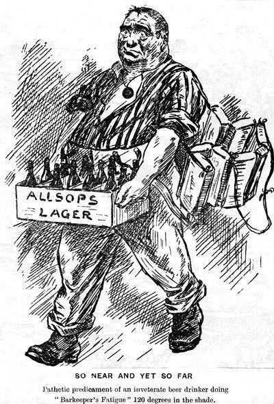 Dessin animé du journal de bord The Comet, navire de troupes RMS Caronia, 1916-1917 - Unbekannt