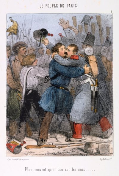 Caricature relative à la Commune de Paris, années 1870 - Unbekannt