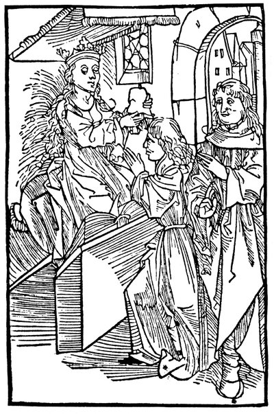 Cassandra, princesse et prophétesse légendaire de Troie, délivrant une prophétie - Unbekannt