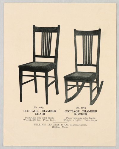 Illustration de catalogue, Conceptions pour chaises, 1904-1905 - Unbekannt