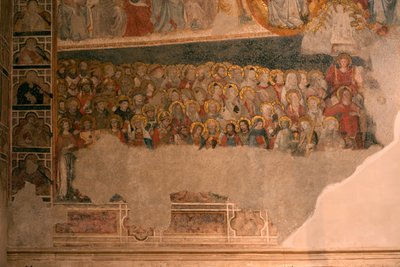 Cathédrale (Catedral de Santa María). Le cloître. La chapelle (San Blas). Peintures murales. - Unbekannt
