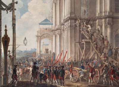 Catherine II sur le balcon du palais d