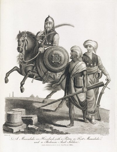 Cavalier mamelouk et soldats de l