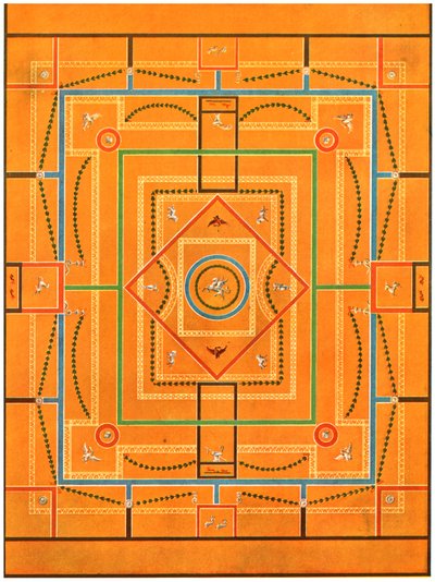 Décoration de plafond, Pompéi, Italie, 1928 - Unbekannt
