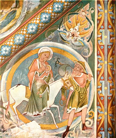 Décoration de plafond dans la chapelle de Saint-Julien, Le Petit-Quevilly, Normandie, France, 1928 - Unbekannt