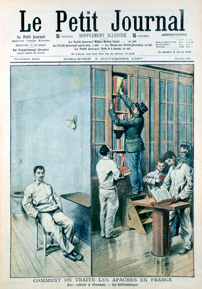 Cellule et bibliothèque à la prison de Fresnes - Unbekannt