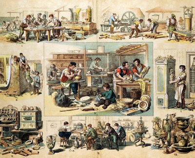 Industrie de la céramique, vers 1870 - Unbekannt