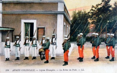 Relève de la garde, Légion étrangère française, vers 1910 - Unbekannt