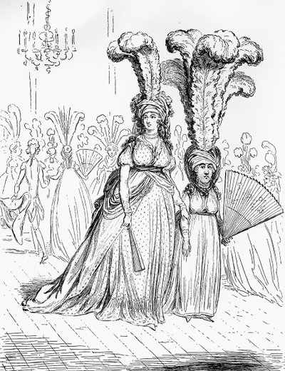 Personnages de la haute société..., 1795 - Unbekannt