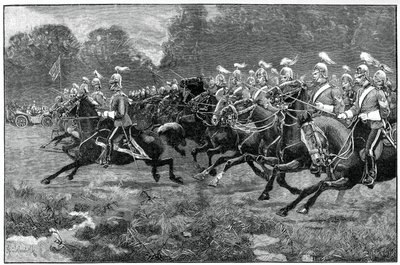 Charge des 5e et 7e Dragons, revue dans le parc de Windsor, 1900 - Unbekannt