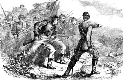 Charge des Fédéraux à Corinth, Guerre civile américaine, vers 1880 - Unbekannt
