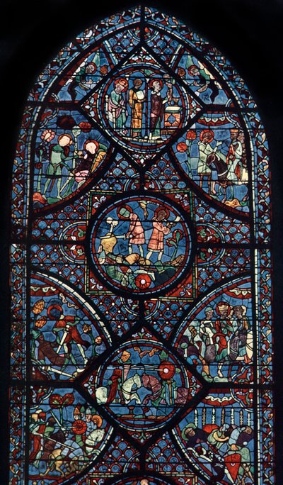 Vitrail de Charlemagne, cathédrale de Chartres, France, vers 1225 - Unbekannt