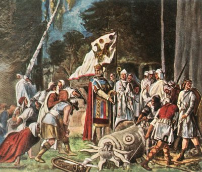Charlemagne détruit une idole païenne, 1936 - Unbekannt